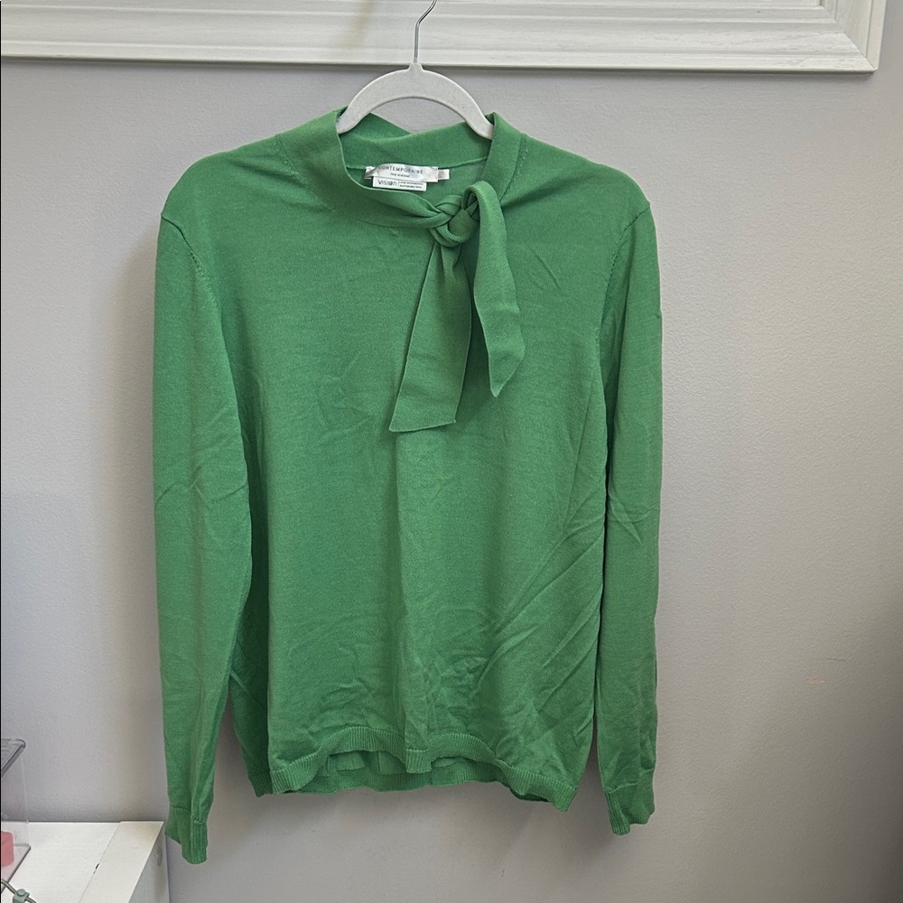 Simons Green Merino Wool Sweater